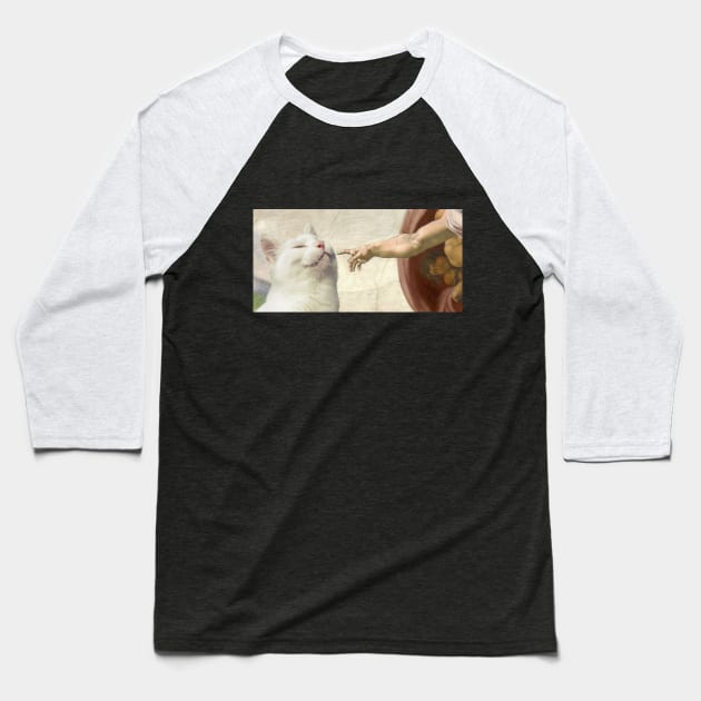 The Creation of Cat Baseball T-Shirt by Arteria6e9Vena